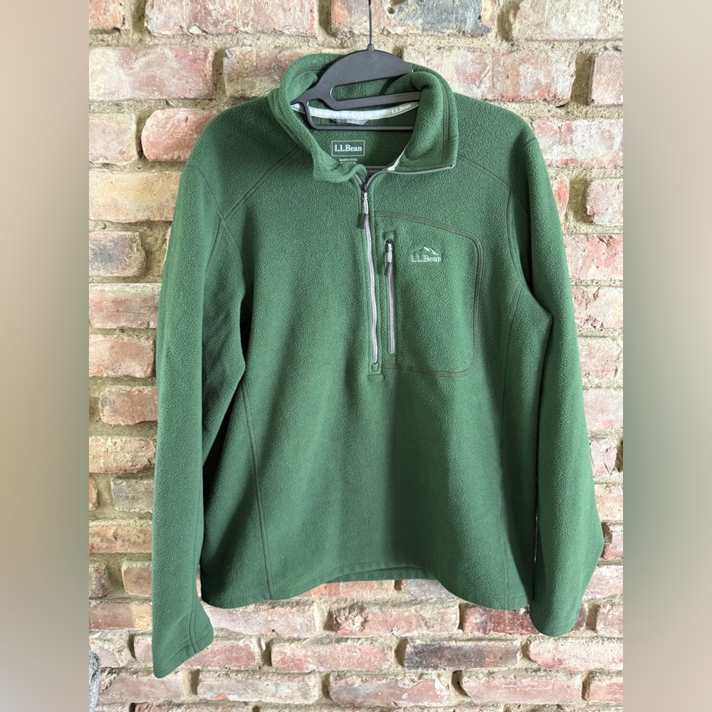 L.L. Bean Men's Forest 1/2 Zip-Up Fleece